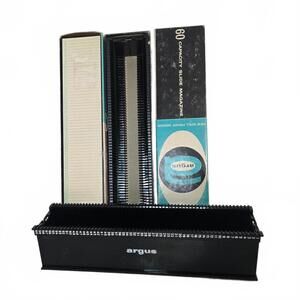 Argus Slide Carousels x2 / Each holds 60 Slides / EUC